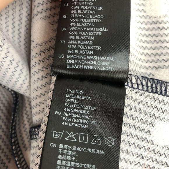 H&M Divided Navy Blue White Polka Dot Dress Sz 6 - Picture 8 of 8